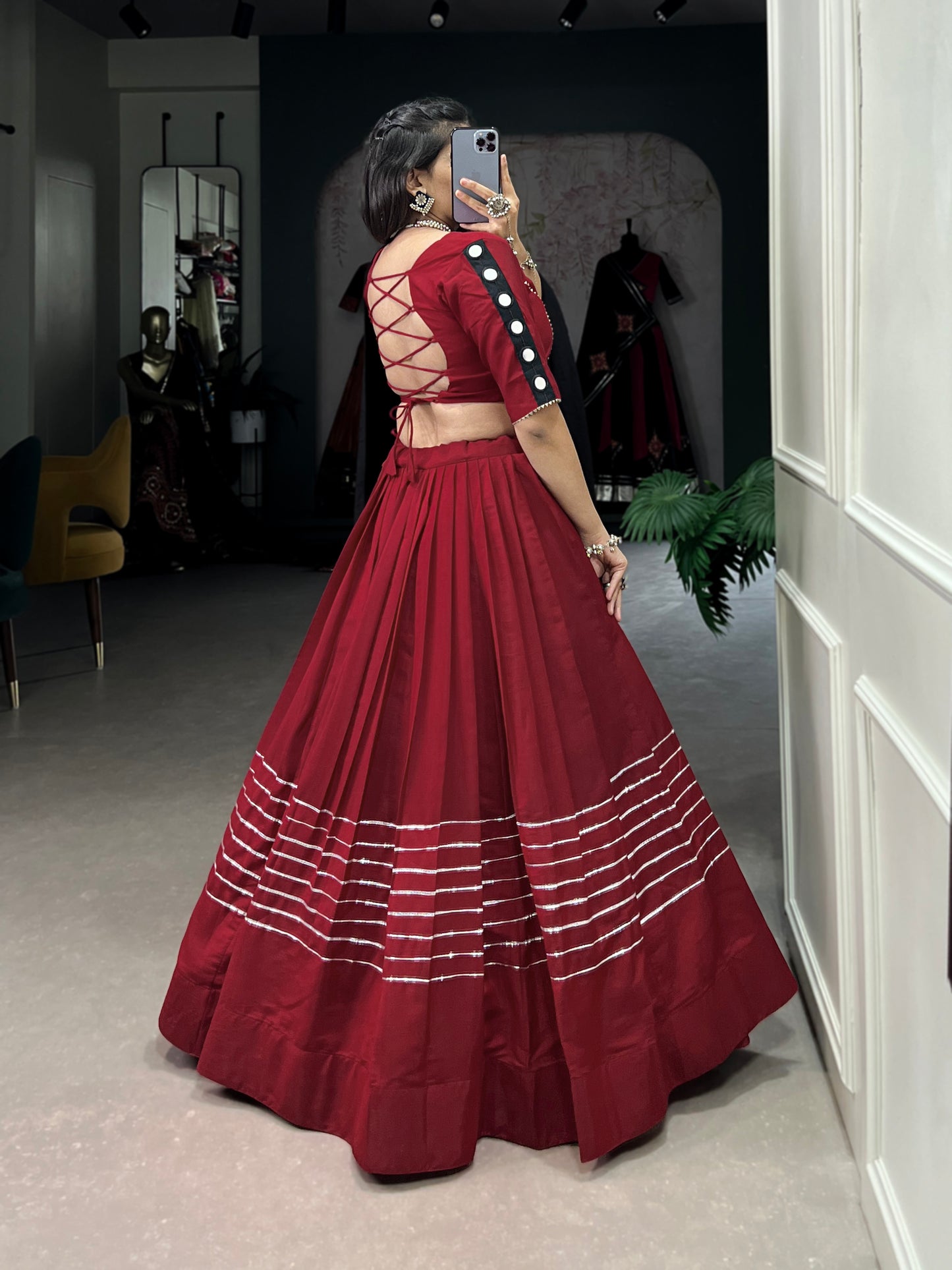 BEAUTIFUL GOTA PATTI WORK NAVARTRI COLLECTION LEHNGA CHOLI