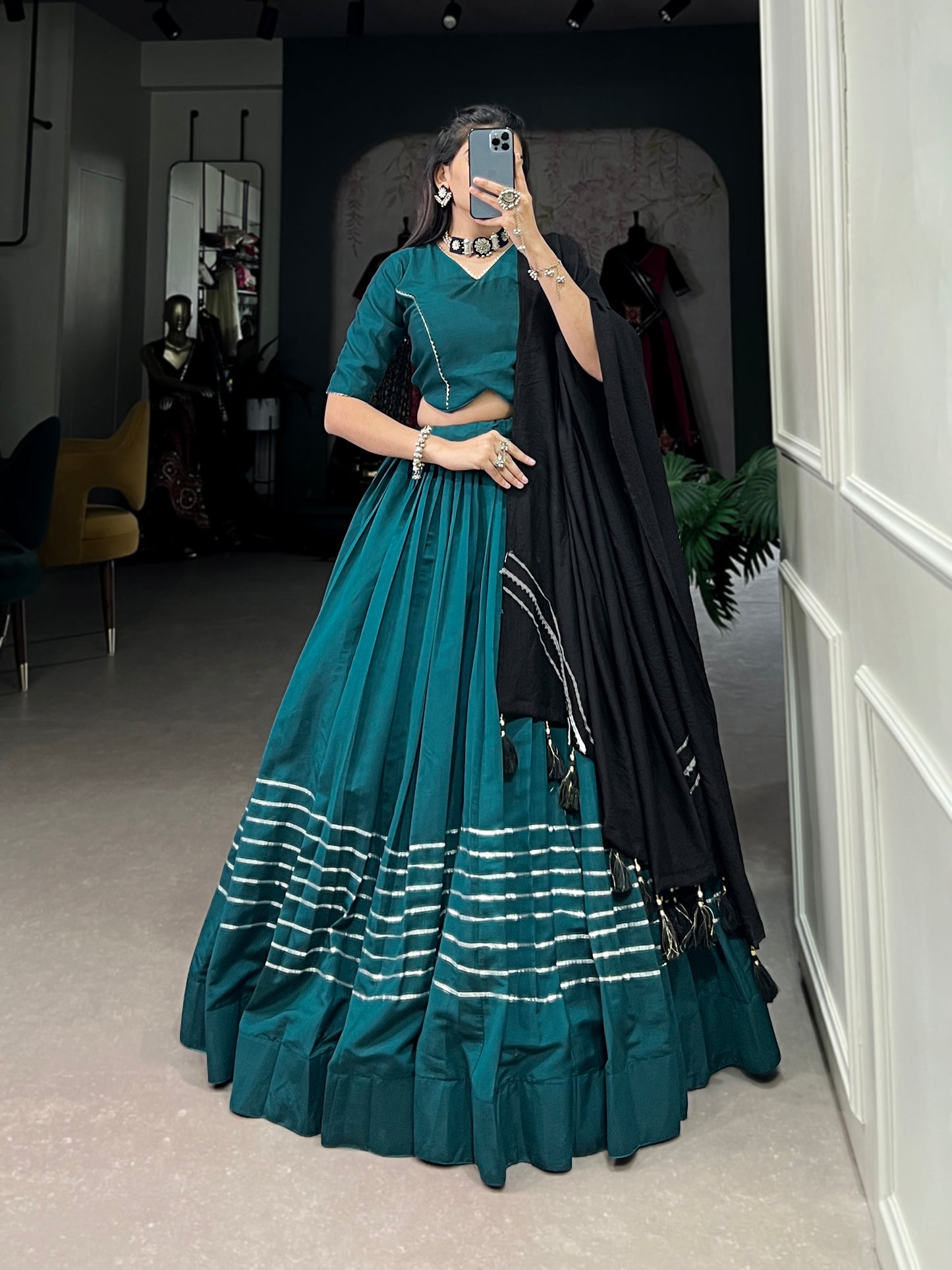 BEAUTIFUL GOTA PATTI WORK NAVARTRI COLLECTION LEHNGA CHOLI