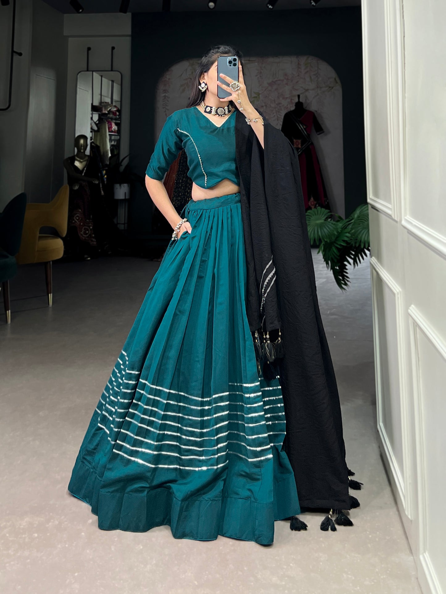 BEAUTIFUL GOTA PATTI WORK NAVARTRI COLLECTION LEHNGA CHOLI