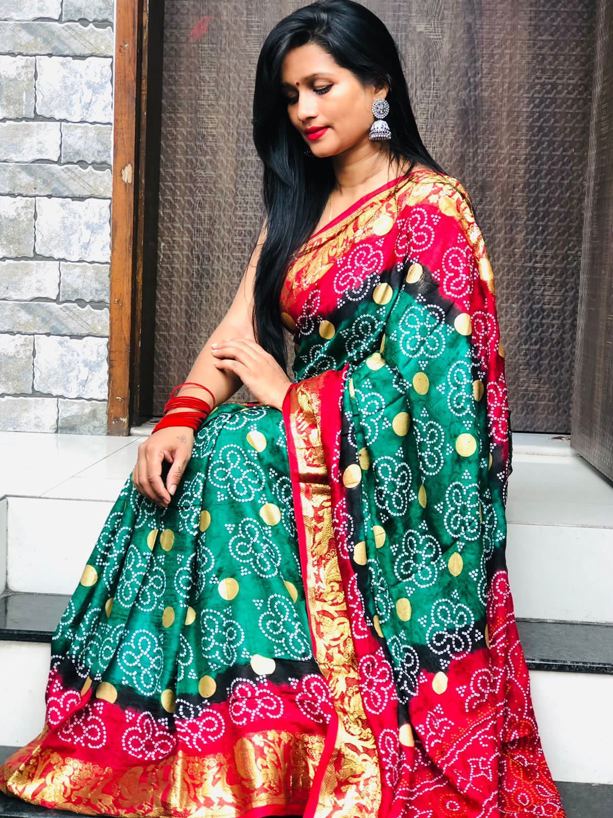 Gharchola Bandhani Saree