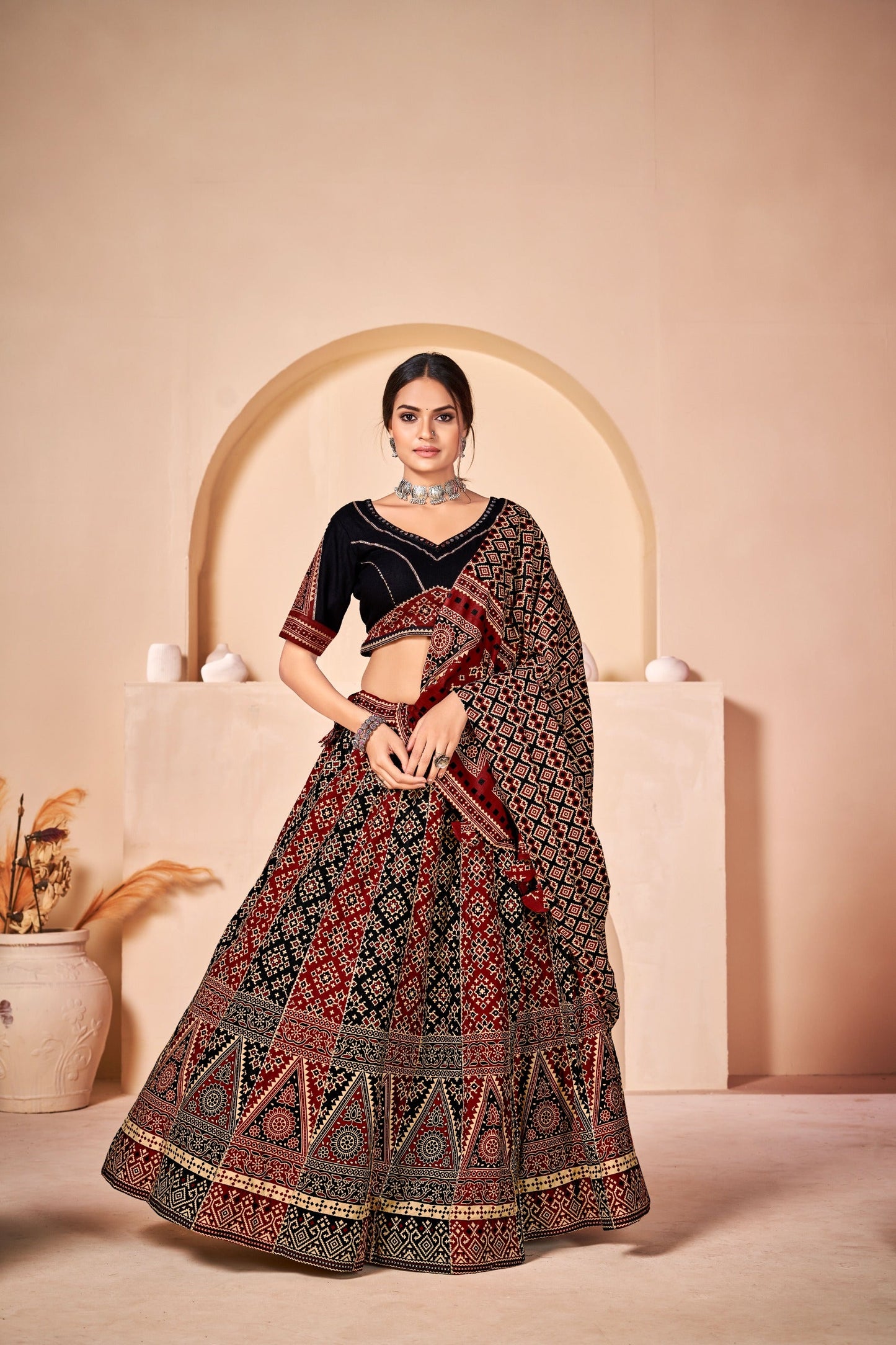 STYLIS AJARAKH NAVARATRI LEHNGA CHOLI COLLECTION 2024