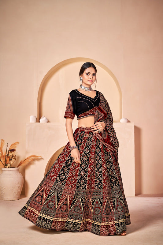 STYLIS AJARAKH NAVARATRI LEHNGA CHOLI COLLECTION 2024