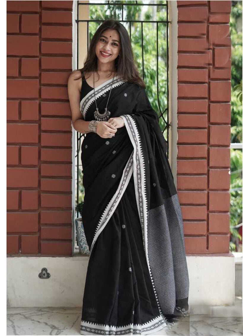 Women's Kanjivaram Banarasi Soft Silk  Zari Woven Saree With Blouse piece