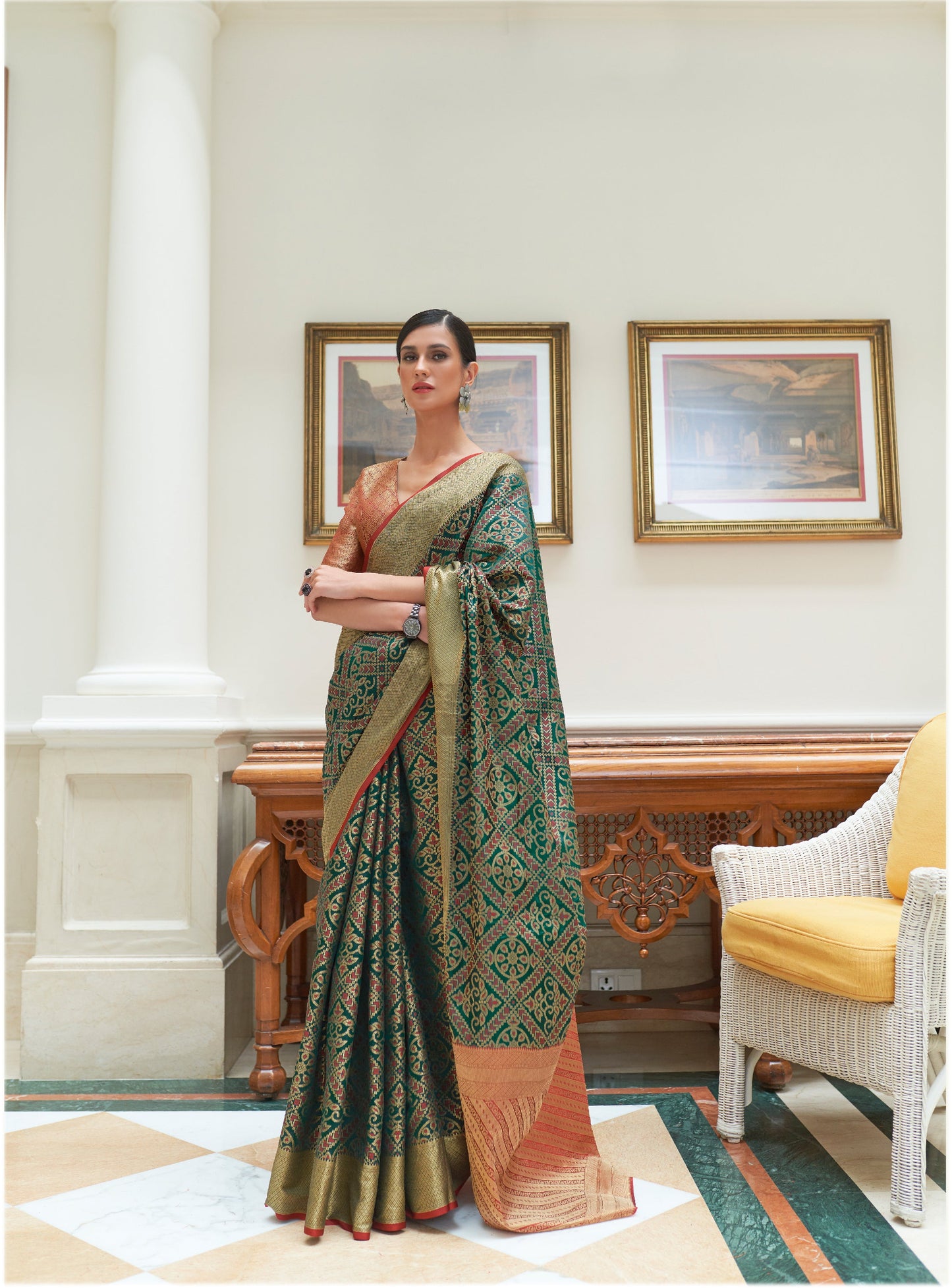 KAHILYA SILK TRADITIONAL INDIAN PATOLA SILK SAREE