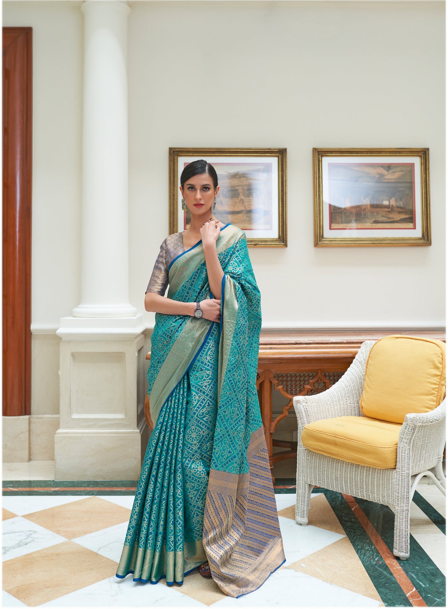 KAHILYA SILK TRADITIONAL INDIAN PATOLA SILK SAREE