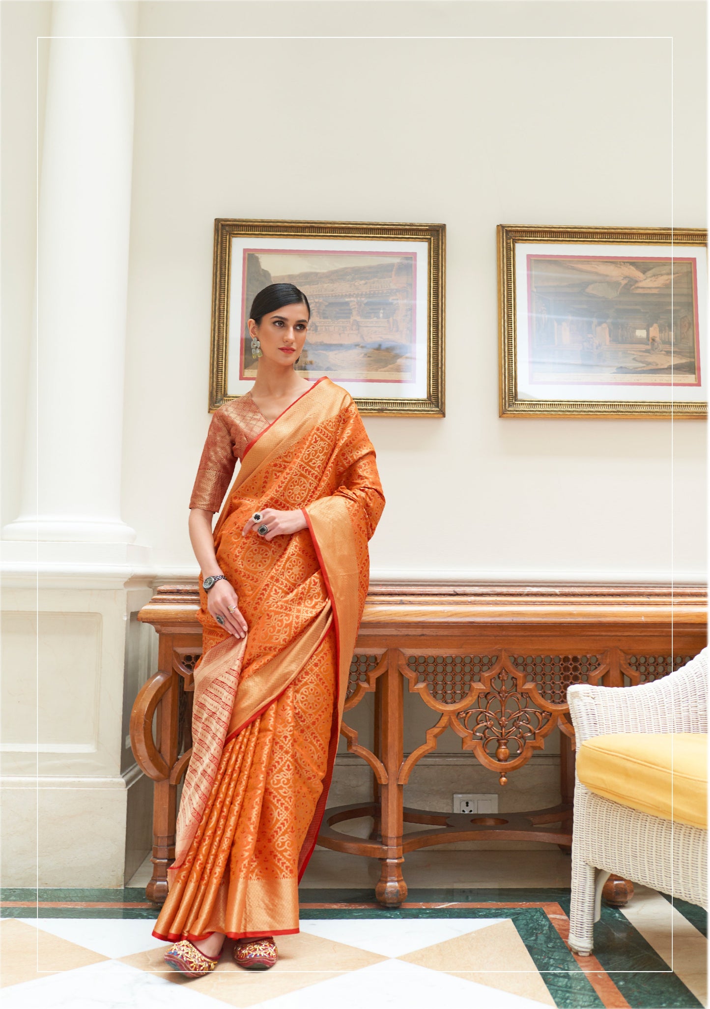 KAHILYA SILK TRADITIONAL INDIAN PATOLA SILK SAREE