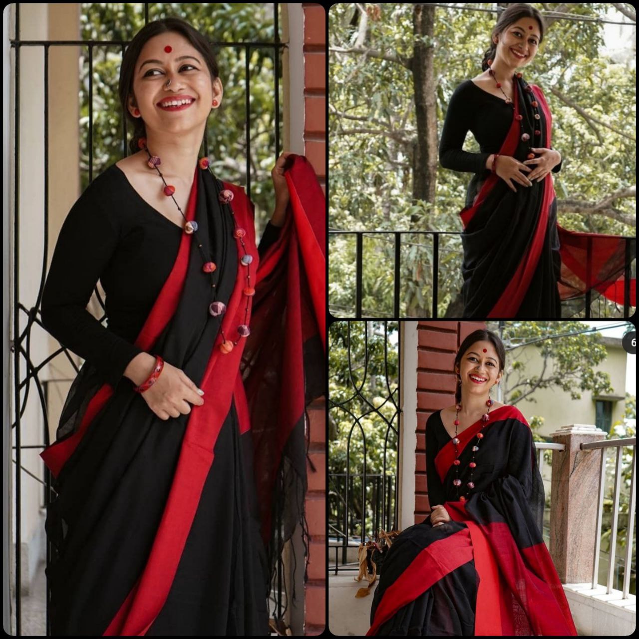Women's Kanjivaram Banarasi Soft Cotton Silk Copper Zari Woven Saree With Blouse piece