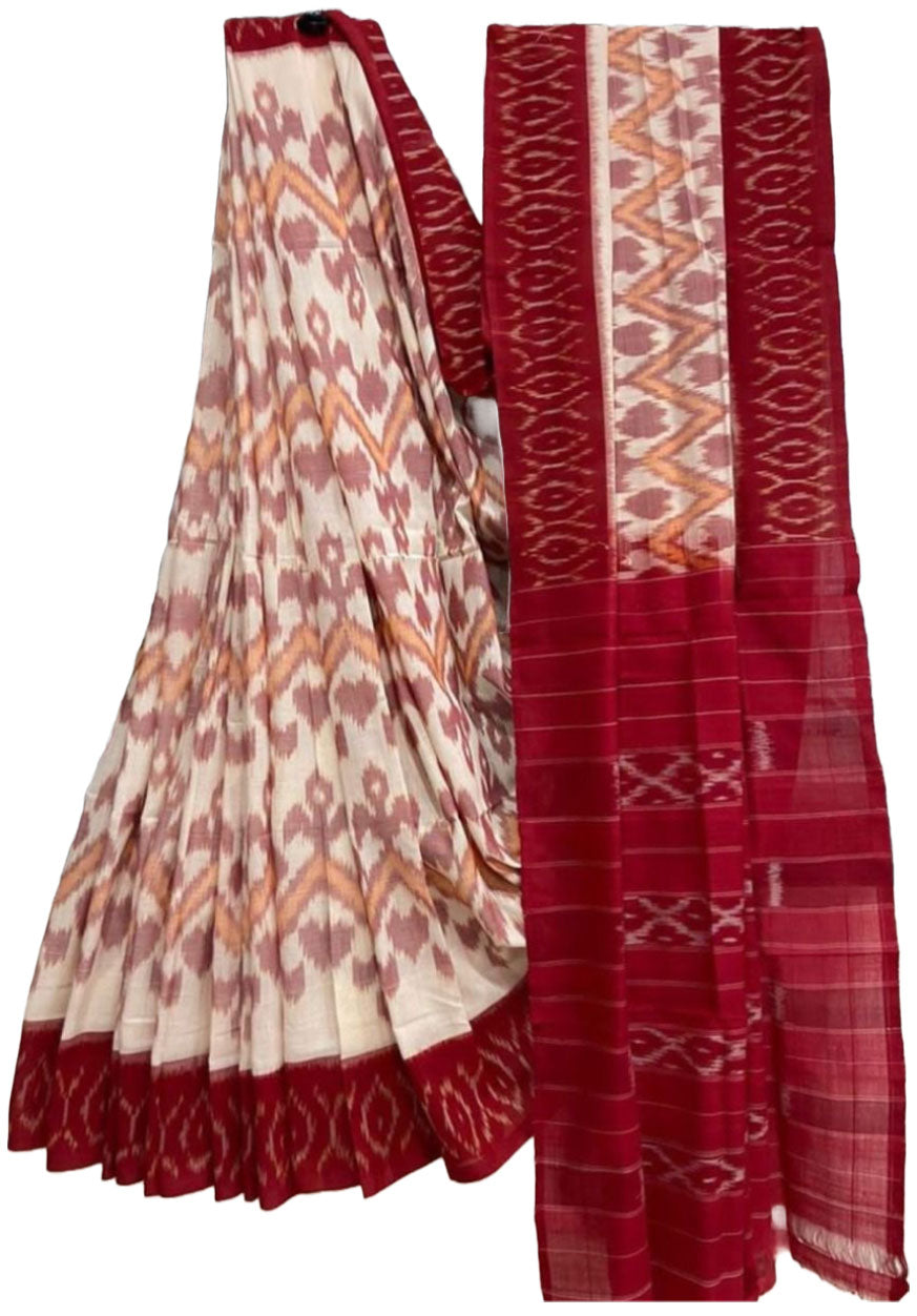 Handicraft Ladies Soft Cotton Sari With Blouse Piece pushpa 2