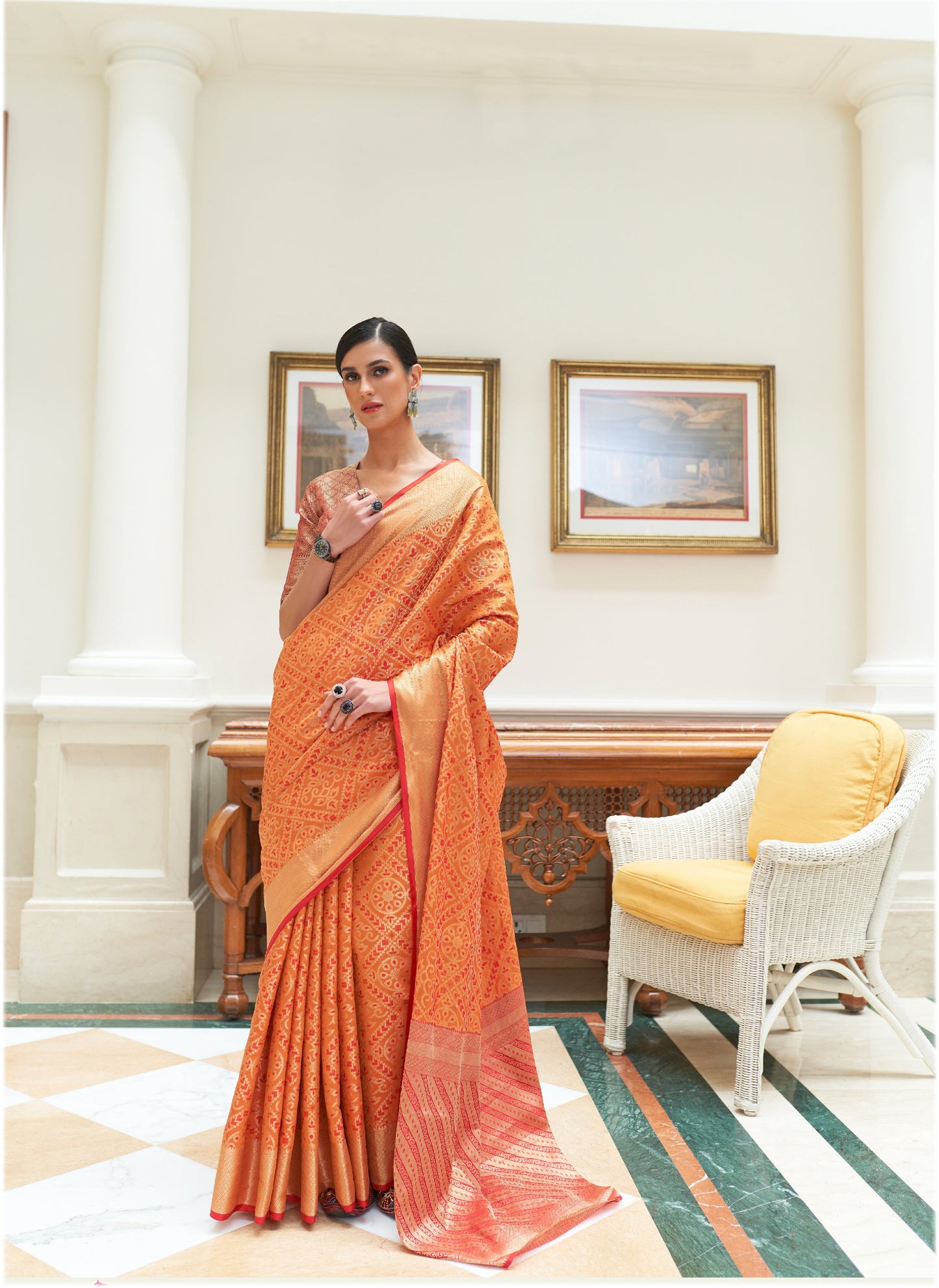 KAHILYA SILK TRADITIONAL INDIAN PATOLA SILK SAREE