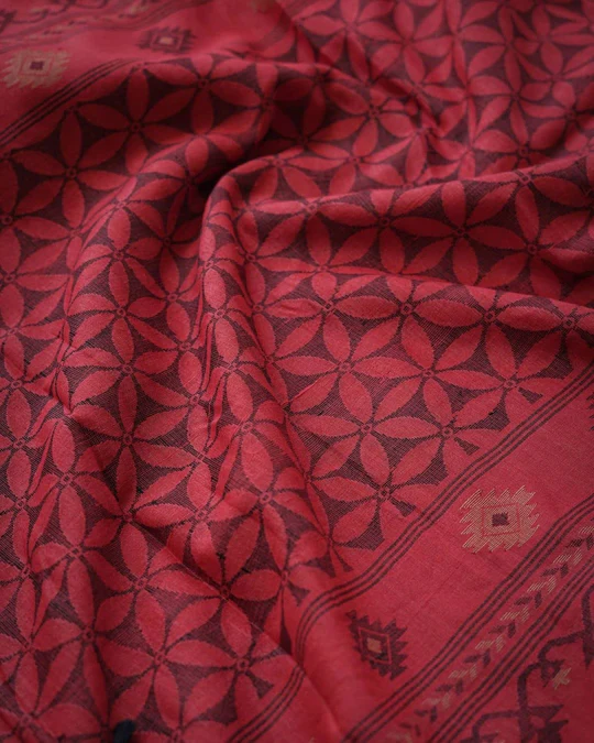Women's Kanjivaram Banarasi Soft Cotton Silk  Sari With Blouse piece Black