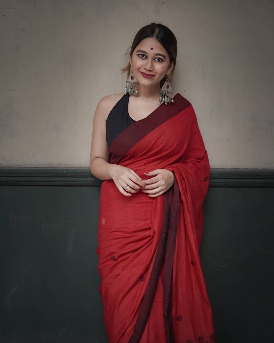 Women's Kanjivaram Banarasi Soft Cotton Silk  Saree With Blouse piece